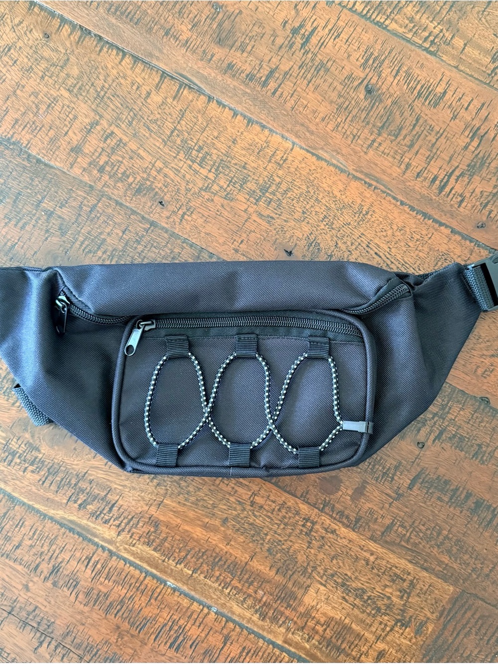 Black Unisex Crossbody Waist Bag - Sleek Everyday Carry